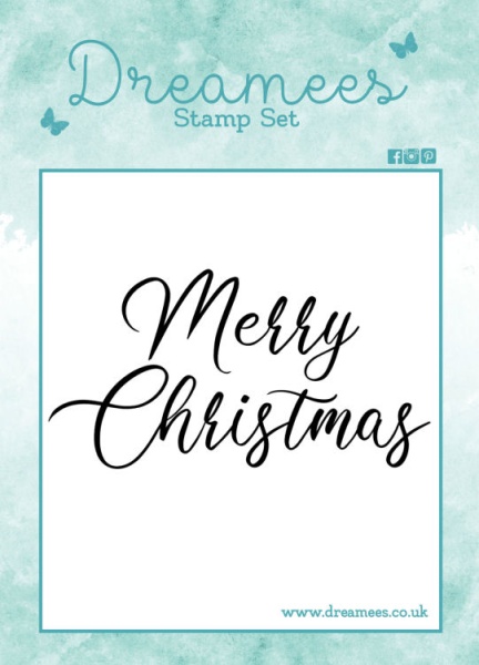 Merry Christmas Sentiment Stamp